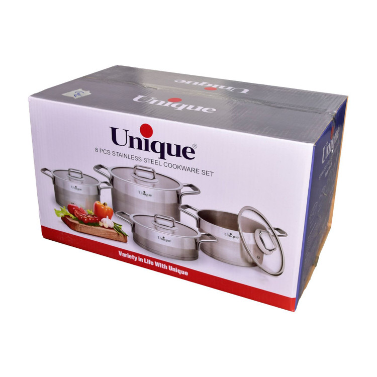 سرویس قابلمه استیل برند یونیک Unique مدل ۹۹۹۰