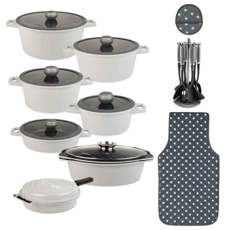 سرویس قابلمه 25 پارچه گرانیت طرح جرمنی