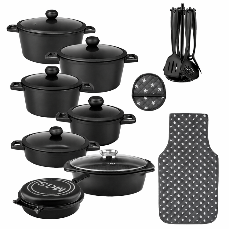 سرویس قابلمه 25 پارچه گرانیت طرح جرمنی E