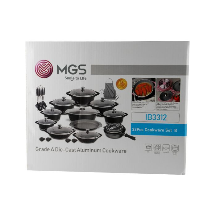 سرویس قابلمه برند ام جی اس ۳۳ پارچه طرح ایتالیا B