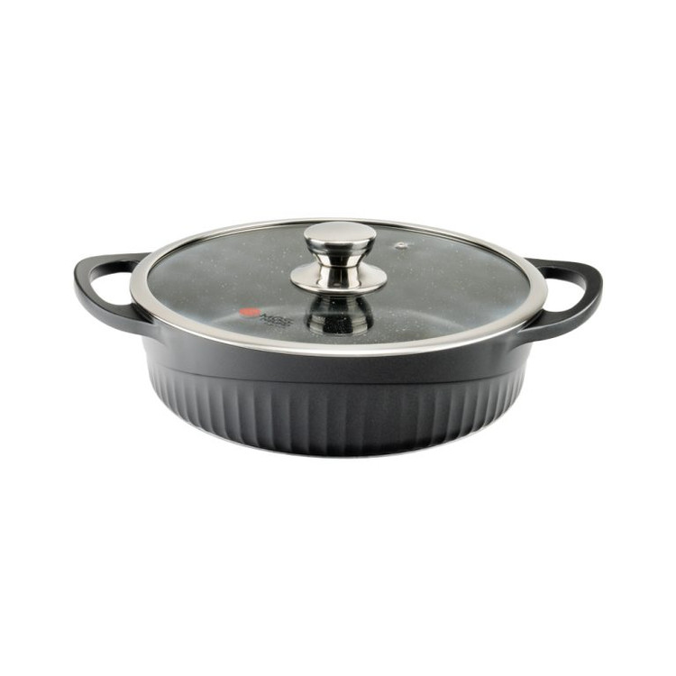 سرویس قابلمه برند ام جی اس 25 پارچه گرانیت طرح جرمنی D