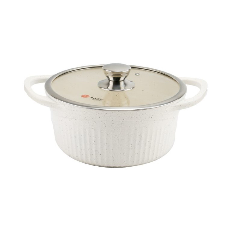 سرویس قابلمه برند ام جی اس 25 پارچه گرانیت طرح جرمنی D