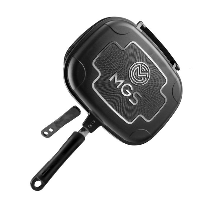 تابه رژیمی برند ام جی اس دو دسته سایز 32 گرانیت طرح ایتالیا