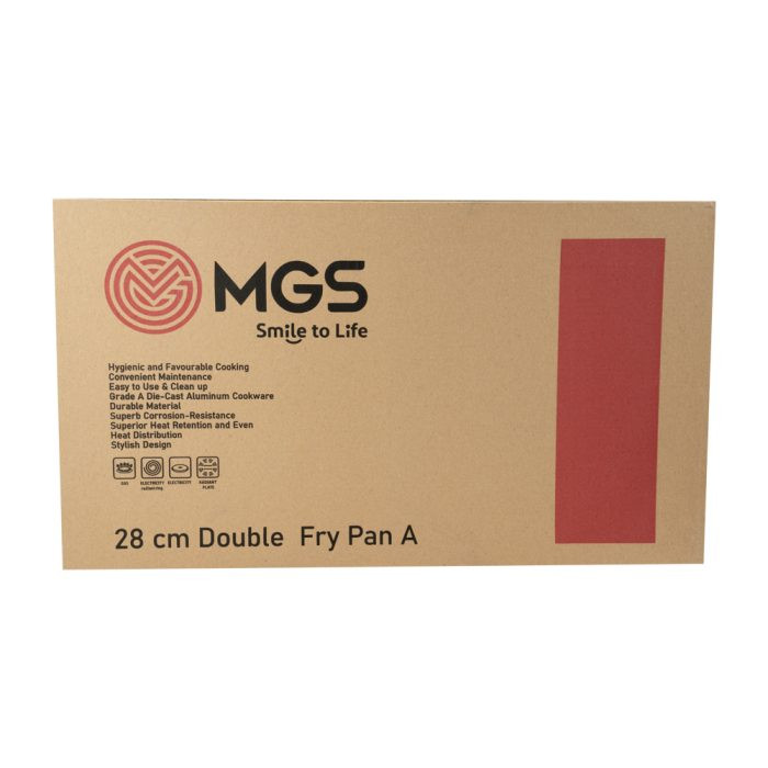 تابه رژیمی برند ام جی اس دو دسته سایز 32 گرانیت طرح ایتالیا