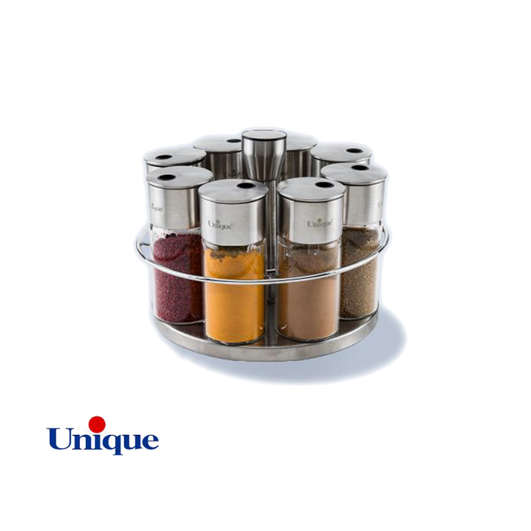 ست ادویه 8 عددی استیل گردان یونیک UN-1622