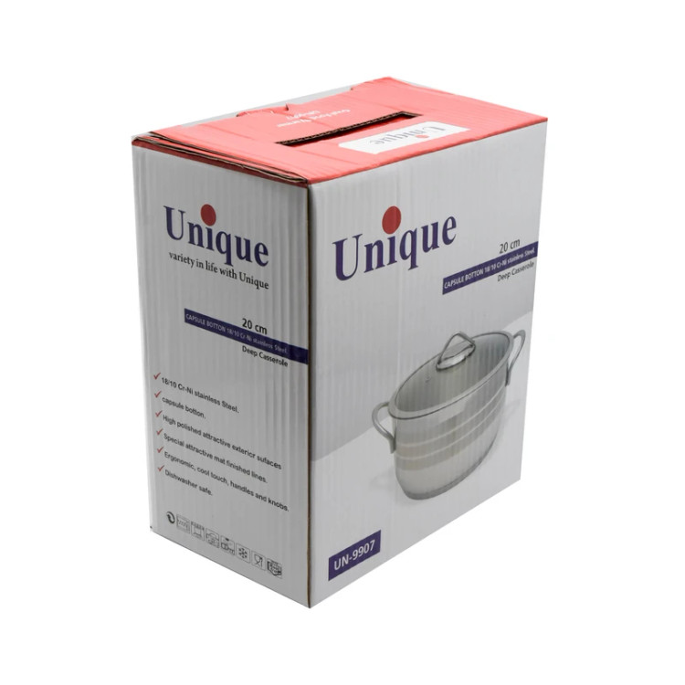 قابلمه استیل برند یونیک کد 9907 سایز 20
