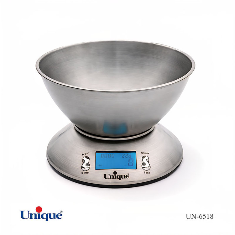 ترازو آشپزخانه استیل یونیک UN-6518ترازو آشپزخانه استیل یونیک UN-6518