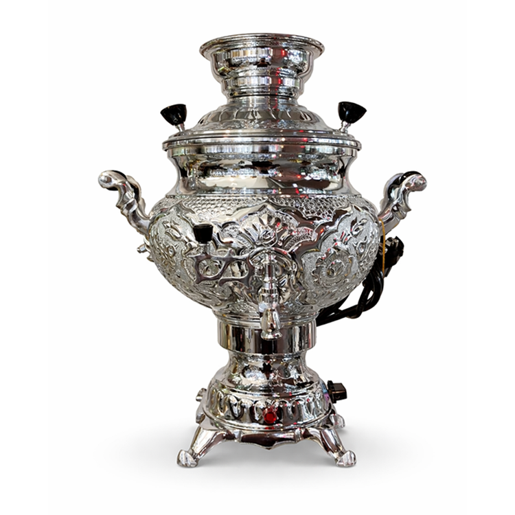 سماور برقی شاهکار مدل مهدیس قلمزده 6 لیتری