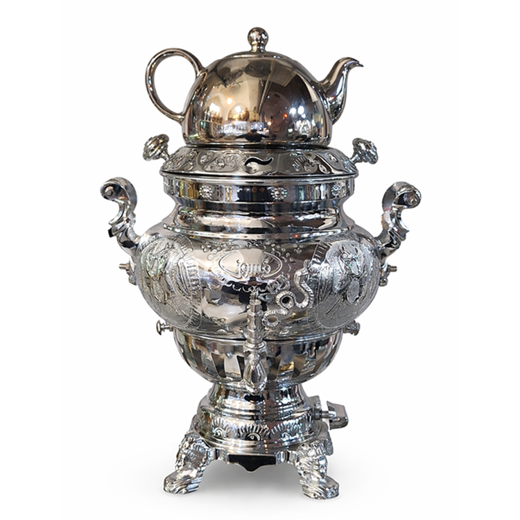 سماور بدون تنوره برند افسون قلمزده مدل باران