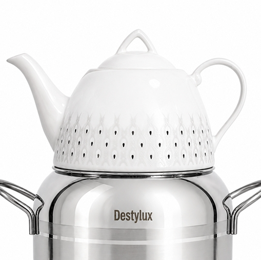 کتری و قوری دستی لوکس Destylux ظرفیت ۳ لیتر
