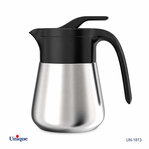 فلاسک استیل یونیک Unique بدون شیشه 0.5 لیتری مدل UN-1813 | دوجداره با عایق حرارتی