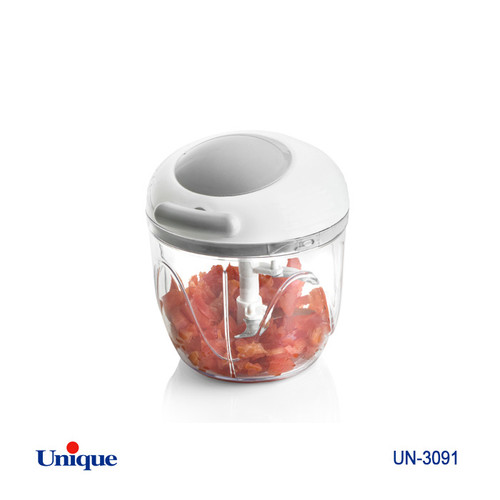 خردکن دستی یونیک Unique مدل هلالی UN-3091 ظرفیت 1 لیتر | خردکن طنابی 3 تیغه