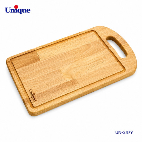 تخته گوشت چوبی یونیک مدل UN-3479 سایز بزرگ | تخته برش چوبی دستهدار