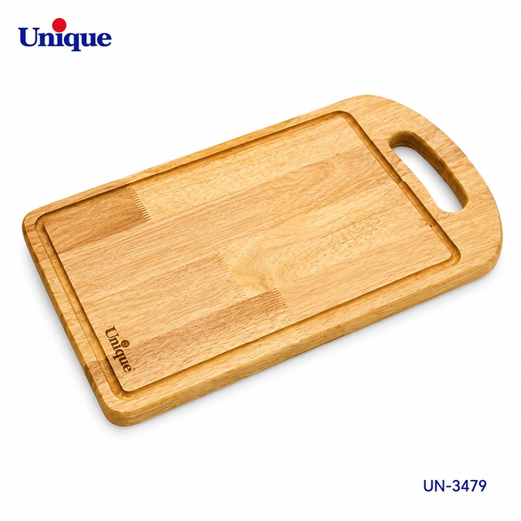 تخته گوشت چوبی یونیک مدل UN-3479 سایز بزرگ | تخته برش چوبی دستهدار