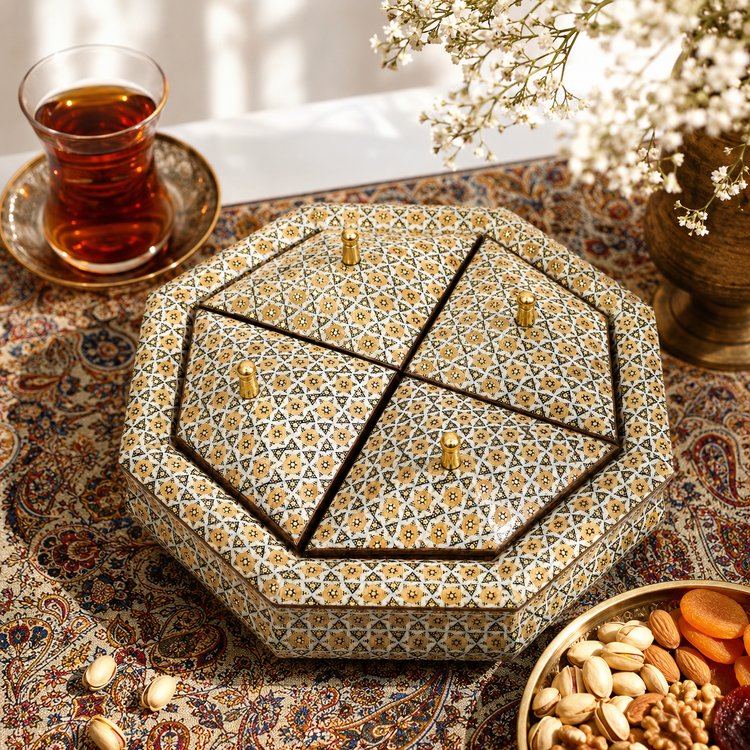 خاتمکاری | صنایع دستی اصفهان | ظروف پذیرایی | شکلاتخوری | آجیلخوری | محصولات هدیه و دکوراتیو در پارسیکالا